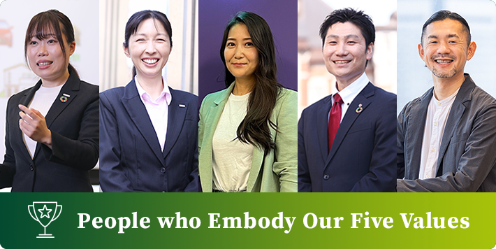People who Embody Our Five Values