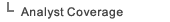 Analyst Coverage