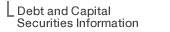Debt and Capital Securities Information