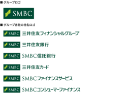 図表2-10　新たなグループロゴとグループ各社の社名ロゴ