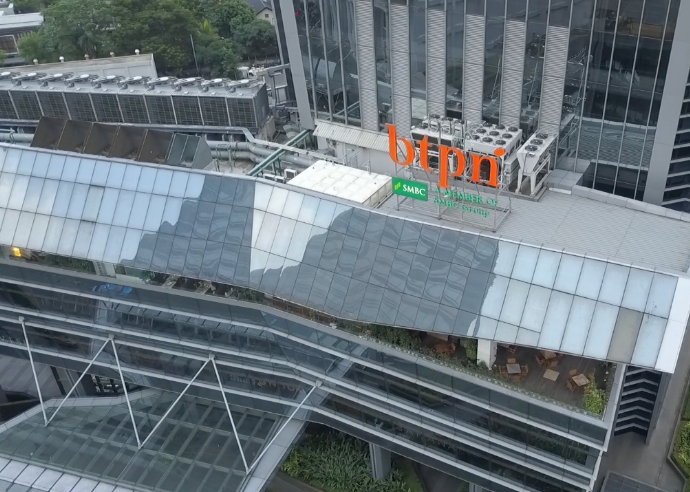 Head Office of Bank BTPN (center front)