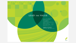 Full-page newspaper advertisement of SMFG, presenting the LEAD THE VALUE plan