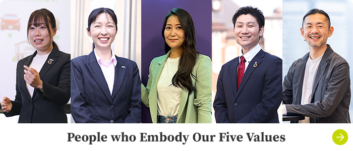 People who Embody Our Five Values