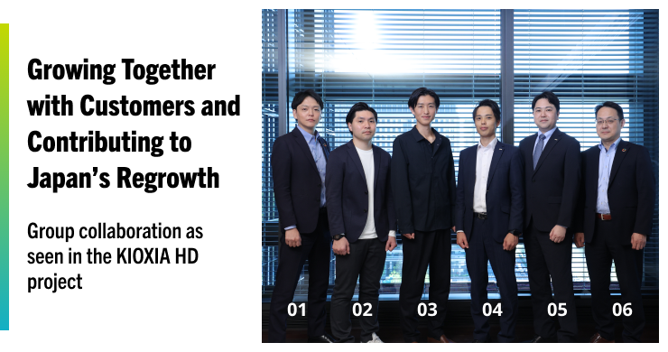 Growing Together with Customers and Contributing to Japan’s Regrowth Group collaboration as seen in the KIOXIA HD project