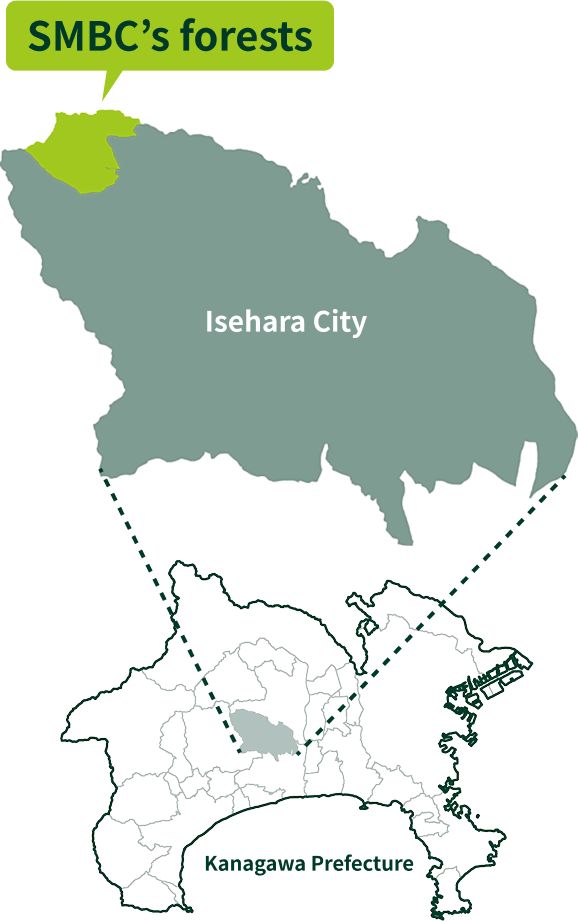Map of the Hyūga District, Isehara City, Kanagawa Prefecture