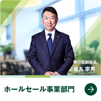 ホールセール事業部門　執行役副社長　金丸 宗男