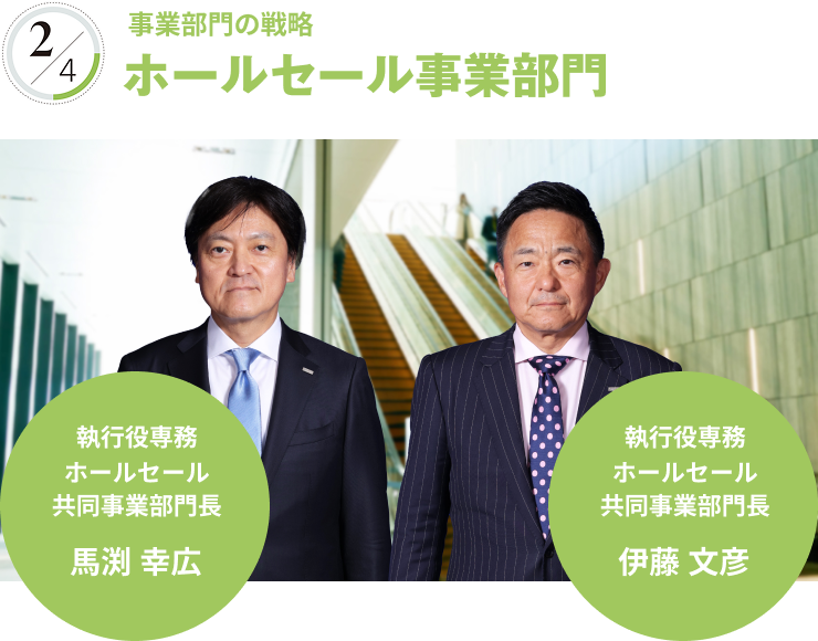 事業部門の戦略 ホールセール事業部門
