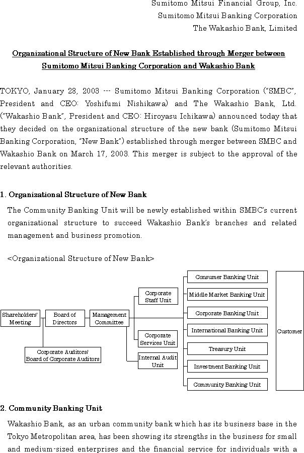 Community Bank Organizational Chart