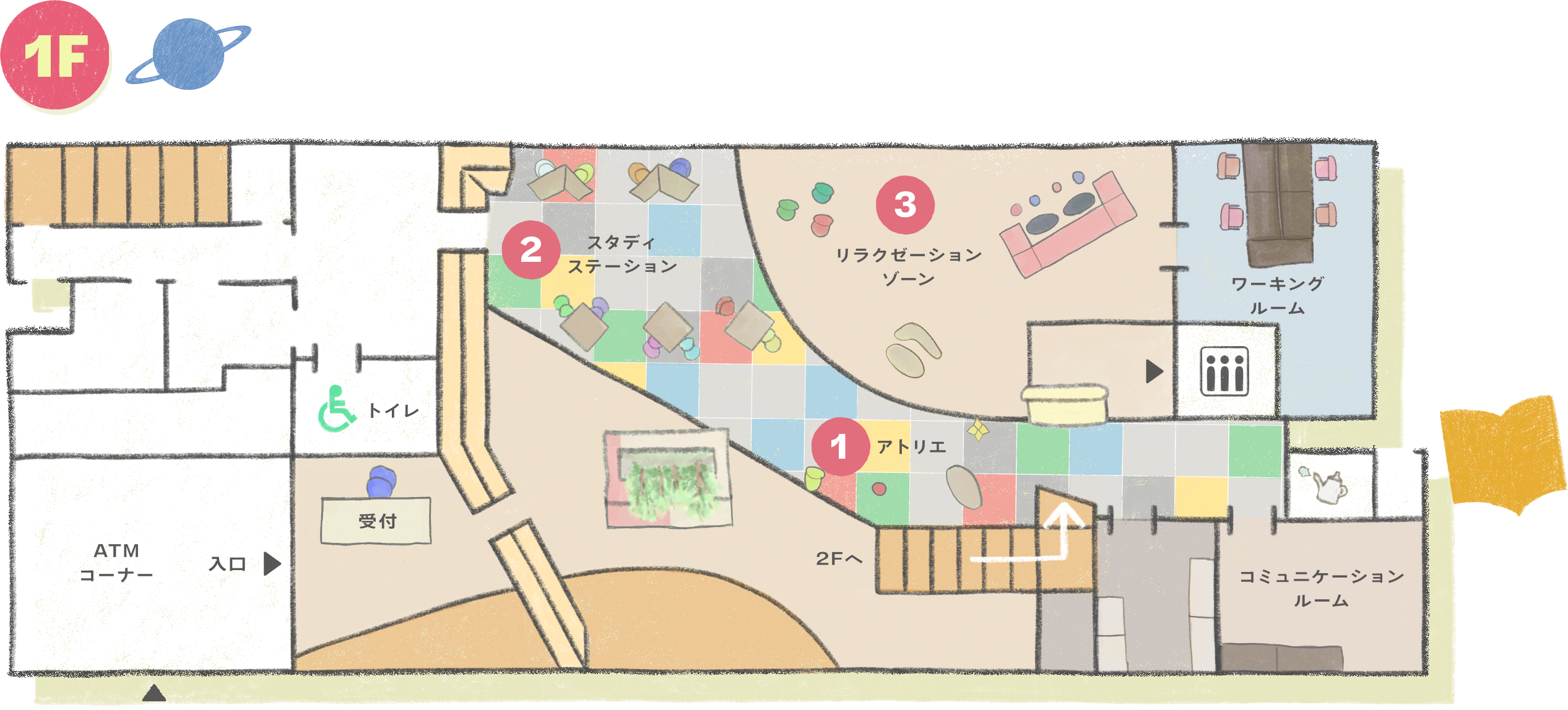 2階のフロアマップ