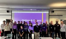 n̊wZŊw̃LA[NVbvɎQ܂BWe participated in a careers workshop for students at a local school.