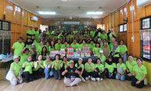 ���n�ɂ����ĉ��|�����x���ƒn���Z�̉��y���̍ēh���{�����e�B�A�����{���܂����BWe carried out volunteer activities to support crop cultivation and repaint the music room of a local school." width="440