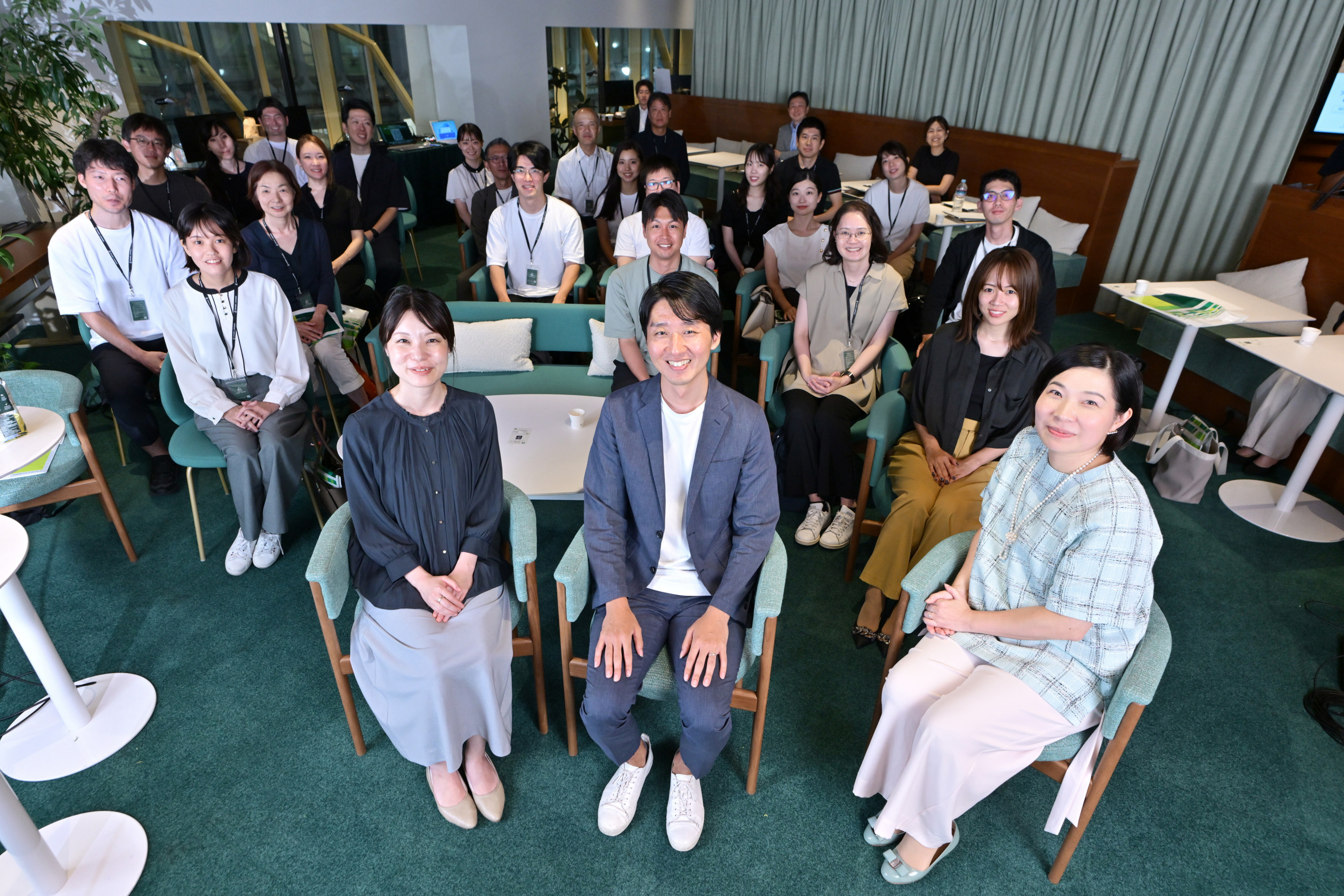 コーヒーの香りに包まれる会場